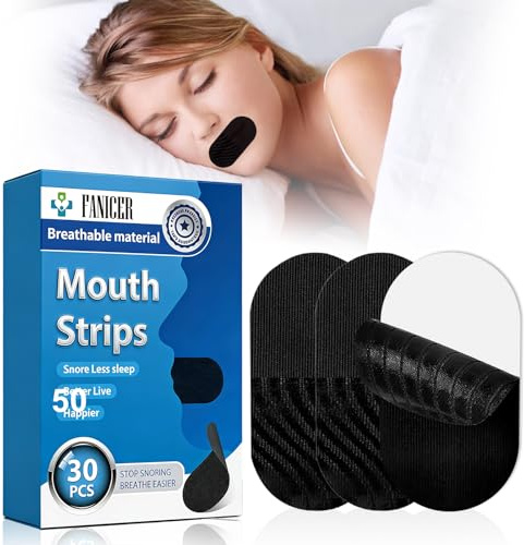 30PCS Cinta Bucal Anti-Ronquidos,Cinta Bucal para Dormir,Mouth Tape For Sleeping,Tiras Bucales Contra los Ronquidos,Reduce Ronquidoss,Boca Cerrada,Mejorar el Sueño