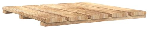 vidaXL Piastrelle da Decking 6 pezzi, marrone 50 x 50 cm, pino impregnato marrone, giardino e terrazza, lastra di deck quadrata moderna, resistente alla marciume per superficie di piscina e patio