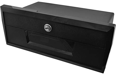 attwood 2638-1 Standard Lightweight Lockable Replacement Boat Glove Box with Keys, One size
