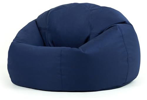 Bean Bag Bazaar Hi-Rest Outdoor Kids Bean Bag with Filling Included, Blue | Made in the UK, Kids Beanbag, Large Bean Bag, Comfy Chair, Durable Water-Resistant Fabric, For Garden or Bedroom