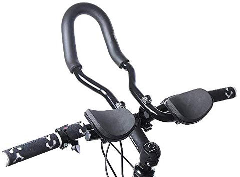 NANANA Lenkeraufsatz TT Lenker Bars Clip Fahrrad Rest Lenker Bike Lenker Triathlon Lenker Aluminiumlegierung Alu Armauflage für Rennräder und Mountainbike[Anwendbarer Rohrdurchmesser: 25,4 Mm]