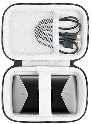 Khanka Hart Tasche für TP-Link M7450 M7650 mobiler WLAN Router WiFi Hotspot Schutzhülle Case. (Passt für M7450/ M7650, Schwarz)