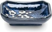 4 pièces - Luxe - Vaisselle à Sushi - Vaisselle Japonaise - Set Sushi - Plat à Sushi - Assiette à Sushi - Bleu Hana - Excellente qualité - 100% Porcelaine - Longueur 8,8 cm Épaisseur 2,7 cm Largeur