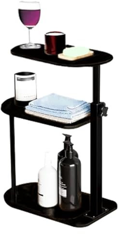 Height Adjustable Bamboo Bathtub Tray Table - 3 Tier Freestanding Bath Caddy Shelf for Tub,Bath Table Tray Tub Shelf for Luxury Spa Experience at Home