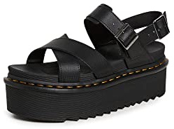 Dr. Martens Womens Voss II Sandal, Black Athena Leather, 7 US