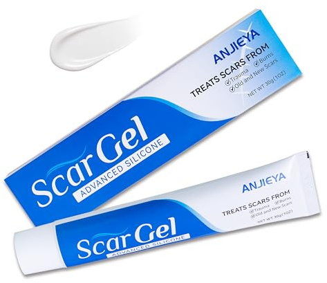 Silicone Scar Gel Advanced Scar Cream for Old & New Scars, Fades C-Section, Keloids, Stretch Marks, Burns, Surgeon Recommended Scar Repair