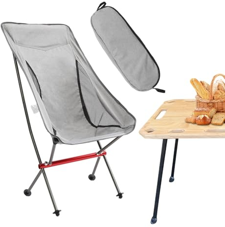 Folding Chairs for Outside | Foldable Sitting Seat - Lightweight Lawn Seat | for Camping Hiking Picnic Patio Balcony Garden Beach Backpacking Backyard