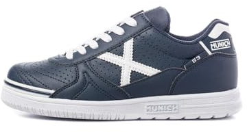 Munich Gresca Kid's, Zapatillas de deporte Unisex niños, Bianco Blanco Azul 01, 38 EU