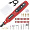CHOKMAX Cordless Rotary Tool, 3.7V Mini Grinder with 5 Variable Speed, Front LED Work Light, 42pcs Accessories Electric Multi-Tool for Polishing, Cleaning and Engraving