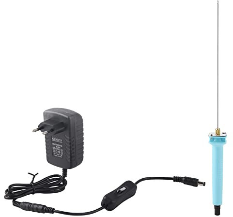 Elektrischer Styroporschneider für Styropor, 30W AC 110V-250V Heißdrahtschneider mit Stift, Gravurgerät, 25 cm Styropor Schneidegerät EU Stecker (mit Adapter)