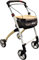 FabaCare Indoor Rollator Jaguar, schmal mit Tablett, Leichtgewicht Wohnungsrollator faltbar, Heimrollator, bis 100 kg, Supreme