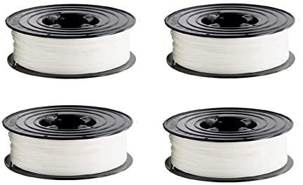 PETG Filament 3D Drucker 1,75mm / 4 x 1kg Rolle Weiss für 3D Printer oder Stift 4er Set (4Kg)