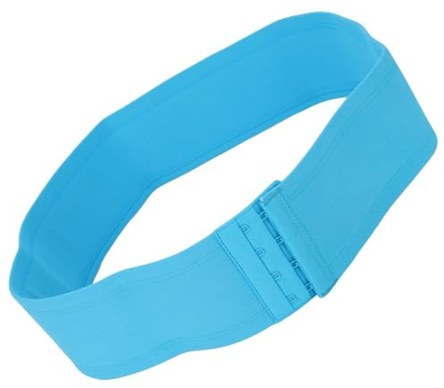 Fyearfly Banda de soporte para el pecho, banda de soporte para el pecho, azul, fácil ajuste, suave, elástica, amigable con la piel, transpirable, banda estabilizadora de implante para mujeres (S)