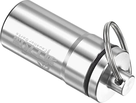 PATIKIL Scatola Portaoggetti Portatile per Freccette, Supporto per Custodia in Alluminio Con Punte Morbide per Freccette Con Portachiavi Protezioni per Freccette, O-Rings, Tono Argento