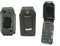 caseroxx Leather-Case with belt clip compatible with Nokia 2660 Flip made from genuine leather, Pouch with belt clip and viewing window in black