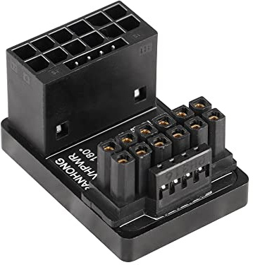 CERRXIAN 12VHPWR 180°-vinklförlängning, PCI-e 5.0, 12 VHPWR ATX3.0, 600 W, 16-pol, 180°-vinkel, kontakt för GPU 12+4-pin RTX 3090Ti 4070Ti 4080 4090 (typ B)