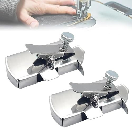 SHOWHEEL 2 Stück Magnetische Nahtführung,Multifunktionales Anti-Curl-Magnetmessgerät,Universelle Nähmaschinen Zubehör,Magnetische Nahtführung für Nähmaschine,Nähmaschinen-Befestigungslehren-Werkzeug