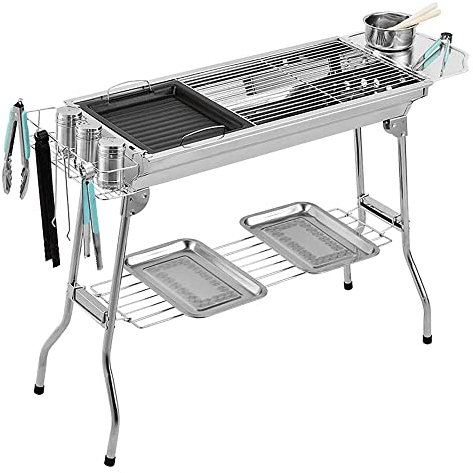 KWMAEEUID Gril et fumoir Portable à granulés de Bois, avec Nettoyage Automatique des Cendres et Technologie de Vapeur de microparticules, Barbecue pour Table de Camping en Plein air.