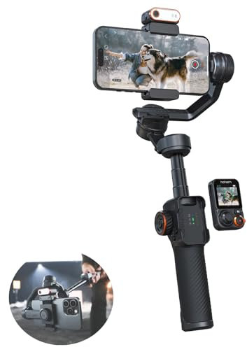 Hohem iSteady M7 Gimbal-Stabilisator für Smartphone, 3-Achsen-Telefon-Gimbal, AI-Tracking-Sensor mit Fülllicht, Abnehmbarer 1,4-Zoll-Touchscreen