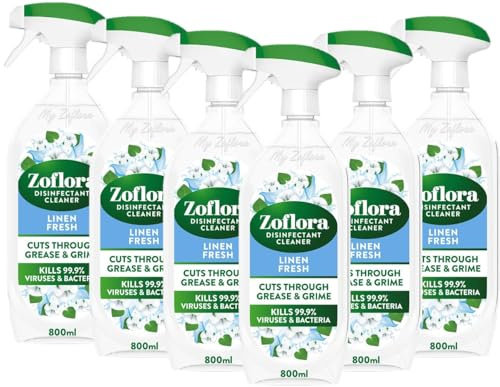 Zoflora - Linen Fresh Trigger Spray - 800ml - 6 Pack