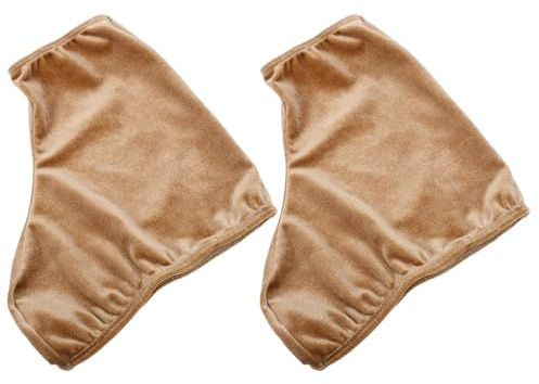 BUGUUYO Fundas para Patines De Hielo y Hockey Resistentes Al Desgaste, Elásticas Poliéster, Talla M, Color Lino Claro, Juego De, para Patinaje Artístico y Hockey sobre Hielo Al Aire Libre
