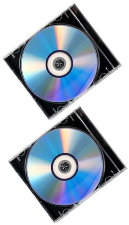 WATIIFUFU 2juegos Disco para Audio CD Vírgenes para Música Soportes CD-r Vacíos Discos DVD Vírgenes para Grabación de Vídeo para Archivos de Datos y Películas