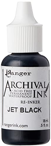 Archival Pad Re-inkers Ranger Industries Archival Re-Inker, Jet Black