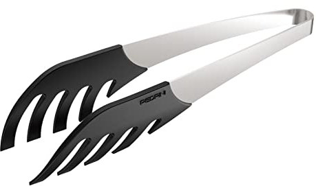 Pedrini pinza per spaghetti in acciaio e nylon antiaderente, antigraffio e resistente alle alte temperature