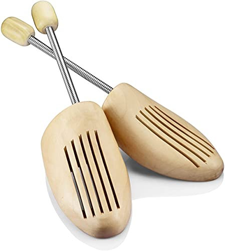 logei® Hochqualitativer Holz Spiralfeder Schuhspanner Schuhdehner Schuhweiter Herren (1 Paar Gr. 43-44)