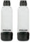 DrinkMate Soda Maker Carbonation Bottles (2 Pack) (1L, Black)