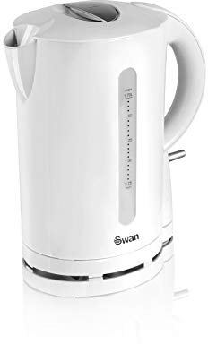 Swan SK18121N Jug Kettle with Rapid Boil, Detachable Filter, 1.7L, 2200W, White