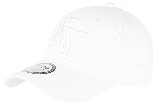 Hip Hop Honour Vit NY Baseball Wazzy barnkeps från 7 till 11 år - storlek: En storlek - färg: Vit - Pojke, Vitt och blått, One Size