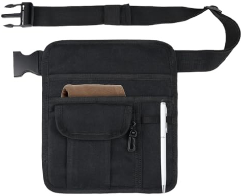 Dybnuhoc Pochette de taille de serveur | Sac d'accessoires de serveuse de restaurant – Sac d'argent utilitaire, sac d'accessoires de serveuse de restaurant, sac de rangement pour infirmière pour bar