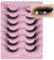 Ciglia Finte Occhio Di Gatto Ciglia Di Volpe Ciglia Di Volume Ciglia Wispy Look Naturale Visone Striscia Soffice Ciglia Finte Confezione 7 Coppie