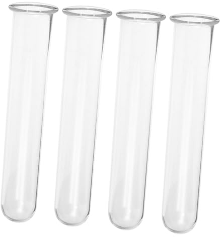 HOLIDYOYO 4st Test Tube Vas För Hydroponiska Växter Transparenta Glasrör Elegant Design För Sticklingar Och Inredning Lämplig För Bords Och Väggmontering