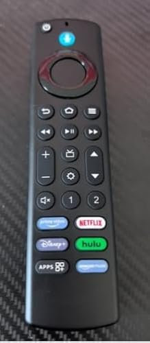 Télécommande Vocale Remplacement(4 Gén) Compatible pour AMZ Fir-e Smart TV Stick/Cube(2 Gen,3 Gen,4K,4K Max,Lite,HD) telecommande Universelle avec 6 Clés de Raccourci