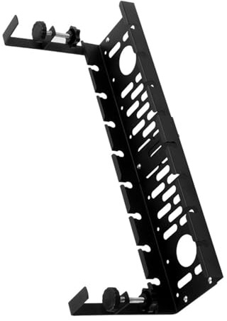 Plateau de câbles sous le bureau - Longueur réglable de 40 à 52 cm - Peut supporter 9 kg - Pas de perçage nécessaire - Pour organiser des câbles rétractables