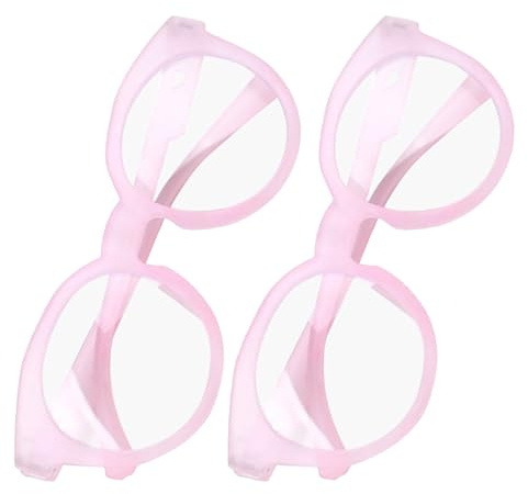 VILLCASE Gafas Infantiles de Protección contra Luz Azul para Ordenador 2 Unidades Rosa Sandía Montura Irrompible y Filtro Antirreflejos Ideales para Clases Online y Videojuegos