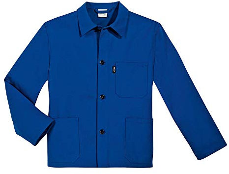 Uvex 125 Herren-Arbeitsjacke - Blaue Männer-Bundjacke - 100% Baumwolle - Gerader Armabschluss 54