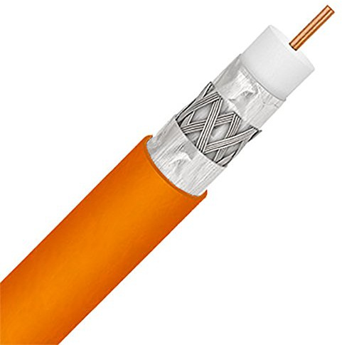 1000ft Direct Burial Underground Flood RG-6 COAXIAL Cable 3 Layers Shield 18AWG Gel Coated Braid UL ETL DIRECTV Digital HD Satellite TELECOMMUNICATION Audio/Video Bulk COAXIAL Cable
