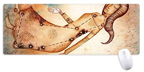 beatChong September August Jungfrau Konstellation Stern Griffige Mousepad Große Erweiterte Spiel Büro titched Kanten Computer-Mat Geschenk