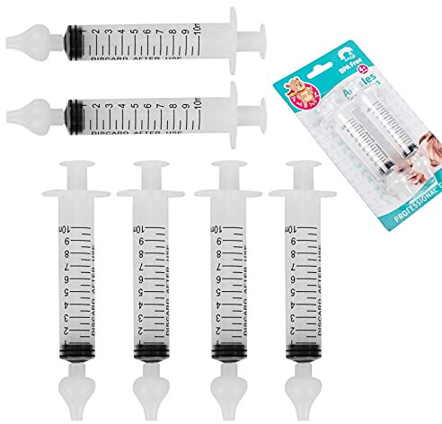 Sistema de enjuague sinusal profesional para bebé, irrigador nasal, limpiador de nariz infantil portátil, dispositivo de enjuague rápido para un alivio natural (6 unidades)