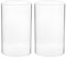 YARNOW 2Pcs Clear Glass Candle Covers - Windproof Candle Protectors for Home Decor, Suitable for Various Sizes