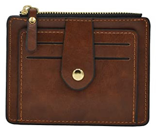 GIAL Portafoglio Porta Carte di Credito e Tessere con Stile - Design Compatto con Zip e Scatola Regalo Inclusa - Acquista Ora il Tuo Portafoglio Elegante!