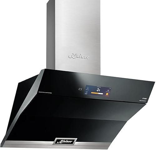 Kaiser AT 9343 Dunstabzugshaube, 90 cm, Kopffreihaube, TFT-Display, 1250 m³/h, Wandhaube,Ablufthaube,Umlufthaube