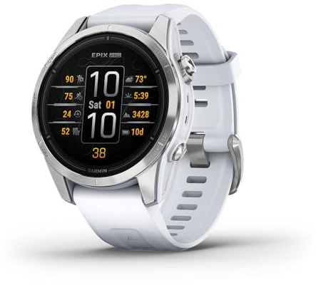 Garmin epix PRO Gen 2, 42mm Premium Multisport GPS Smartwatch, AMOLED Touch Screen, Advanced Health and Training Features (Renewed)