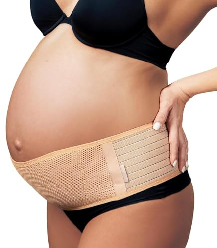 BUKYCAT Banda de Maternidad Para el Embarazo, Cinturón De Soporte, Bandas De Soporte Pélvico, Faja Abdominal Ligera y Transpirable para Embarazadas para Aliviar el Dolor de Espalda y Pélvico (Color)