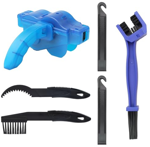 6 PCS Kit de Cepillo de Limpieza de Bicicletas, limpiador de cadenas bicicleta, limpia cadenas bicicleta park tool, kit limpieza bicicleta muc off, incluye depurador de cadena de bicicleta