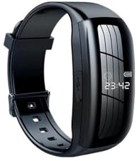 MZMZM Reloj con cámara 1080P HD DV, grabadora de vídeo de Voz Digital Profesional, Pulsera, dictáfono, Sonido pequeño, Micro Seguro for el hogar(128GB,with OTG Adapter)