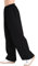 Wttagkl Unisex Kung Fu Hose mit 4-Wege-Stretch - Atmungsaktive Martial Arts Hose für Tai Chi, Yoga, Jogging - Hohe Taille & Beinöffnung (Damen & Herren),Schwarz-XL